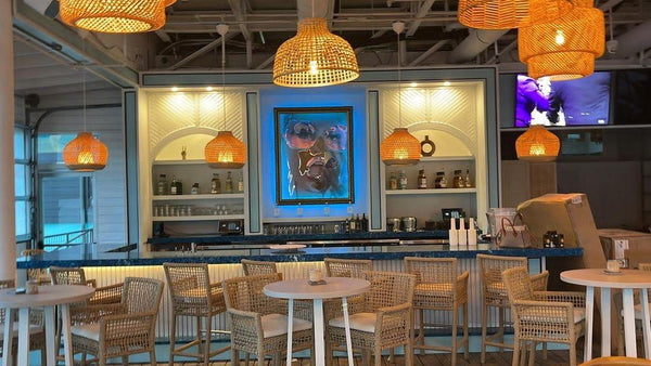 Lakeside dining room at Quince Lakehouse on Lake Austin