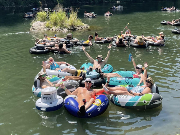 Rockin' R riverside party in New Braunfels